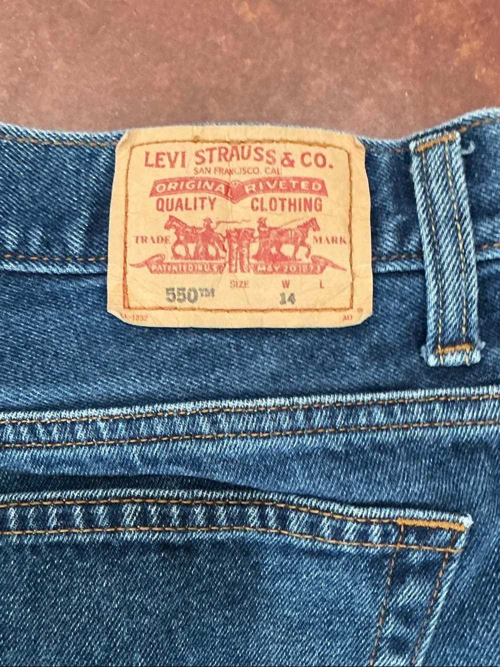 Levi's Indigo Blue Classic Denim Shorts